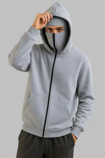 Balaclava Ninja Zipper Hoodie