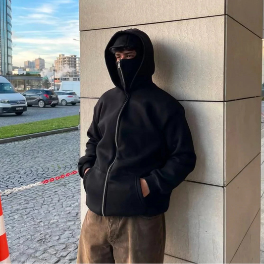 Balaclava Ninja Zipper Hoodie