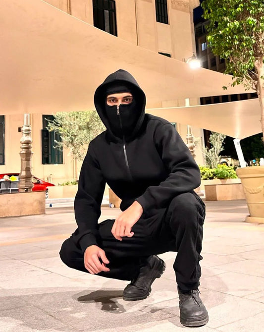 Balaclava Ninja Zipper Hoodie